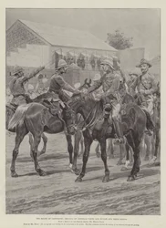 Die Entlastung von Ladysmith, Treffen der Generäle White und Buller und ihrer Stäbe